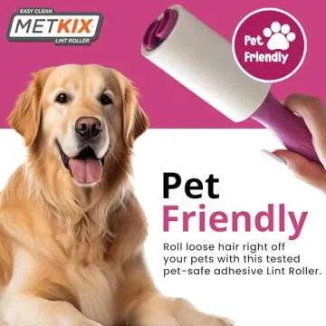Metkix Lint Rollers for Pet Hair Extra Sticky, Special Cover Design, Pet Hair Remover, 400 Sheets