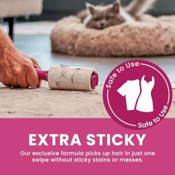Metkix Lint Rollers for Pet Hair Extra Sticky, Special Cover Design, Pet Hair Remover, 400 Sheets