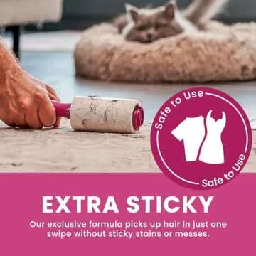 Metkix Lint Rollers for Pet Hair Extra Sticky, Special Cover Design, Pet Hair Remover, 400 Sheets
