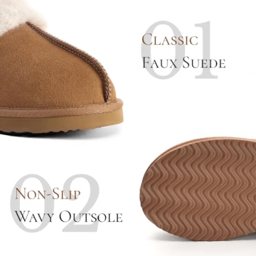 Cozy and Stylish OOW Fuzzy Slippers for Women - Perfect for Indoor and Outdoor Use!