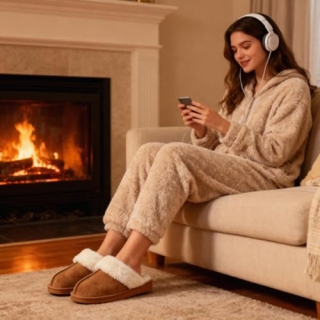 OOW Fuzzy Slippers: Cozy Faux Fur House Shoes for Women
