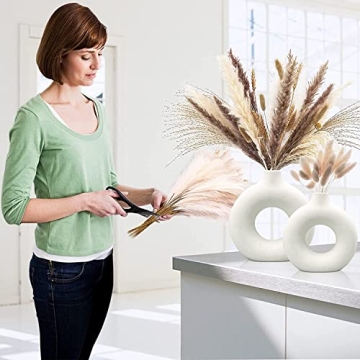 Modern White Ceramic Vases Boho Nordic Home Decor