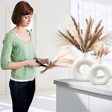 Modern White Ceramic Vases Boho Nordic Home Decor
