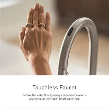 Moen Weymouth Smart Faucet with Voice Control and Touchless Feature