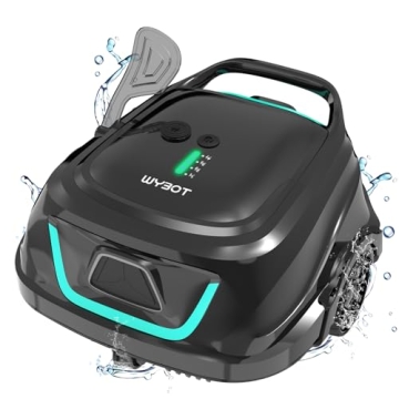 WYBOT A1 Cordless Pool Vacuum: Dual Filters, 120 Mins Runtime, Fast Charging