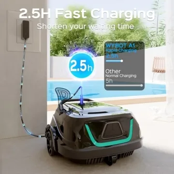 WYBOT A1 Cordless Pool Vacuum Dual Filters Fast Charging