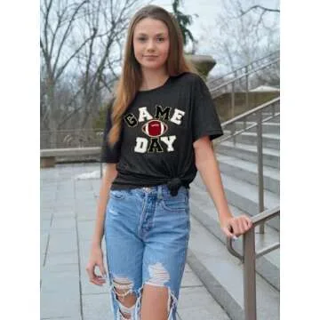 Game Day Shirts Women Football T-Shirt for Fans