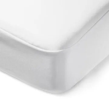 Amazon Basics Waterproof Mattress Protector, White, Full