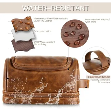 Elviros Toiletry Bag for Stylish Travel Organization