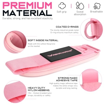 Ankle Resistance Bands with Cuffs for Workouts