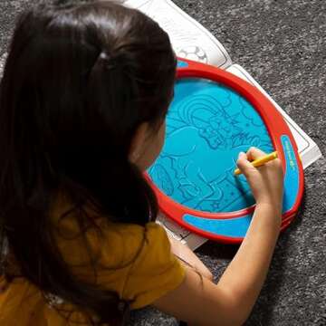 Boogie Board Play n' Trace with Transparent Tracing Board, Stylus, and Templates for Kids to Write, ...