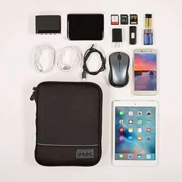 Electronics Organizer Tech Case - Travel Tech Accessory Organizer