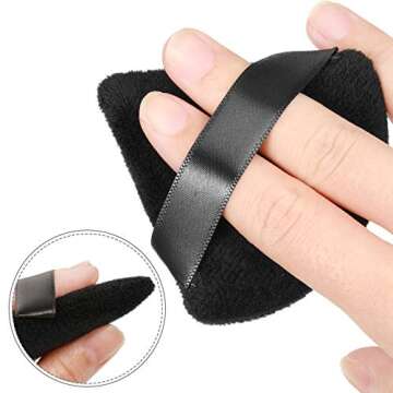 Maitys 10 Pcs Triangle Makeup Powder Puff Set for Flawless Finish