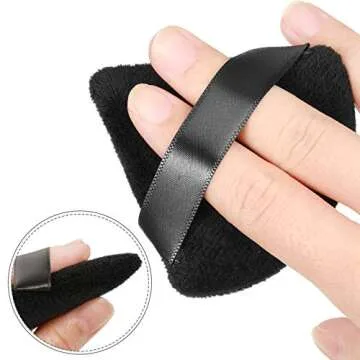 Maitys 10 Pcs Triangle Makeup Powder Puff Set for Flawless Finish