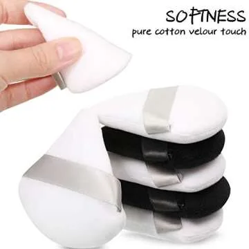 Maitys 10 Pcs Triangle Makeup Powder Puff Set for Flawless Finish