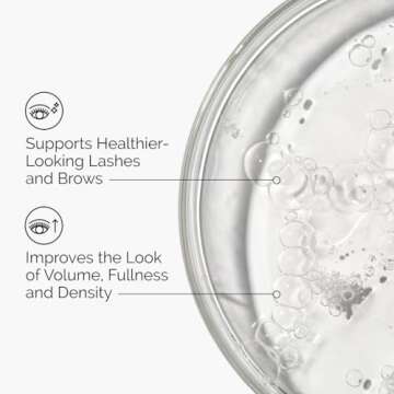 The Ordinary Multi-Peptide Lash and Brow Serum, Peptide-Powered Formula for Thicker, Fuller Looking Lashes & Brows, 0.16 Fl Oz