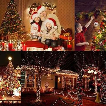 ColuzPro 108 ft 300 LED String Lights Indoor Outdoor, 30V Plug in Warm White Twinkle Fairy String Lights 8 Modes Waterproof for Christmas Wedding Party Fastival Decor