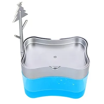 Premium 13oz Soap Dispenser with Sponge Holder LIFEEZY