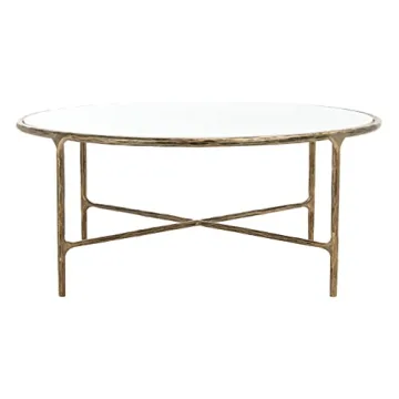 SAFAVIEH Jessa Round Coffee Table with Marble Top