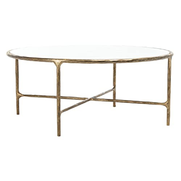 SAFAVIEH Jessa Round Coffee Table with Marble Top