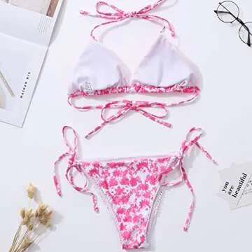 Stylish Floral Bikini Set for Women | Adjustable Swimwear