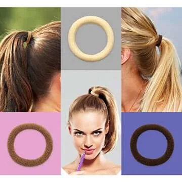 JIRIS Cotton Hair Ties 100PCS No Damage Elastic Holders