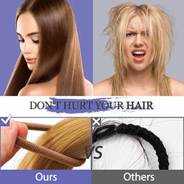 JIRIS Cotton Hair Ties 100PCS No Damage Elastic Holders