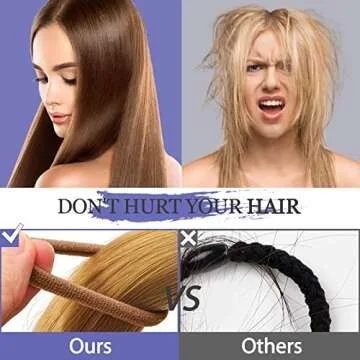 JIRIS Cotton Hair Ties 100PCS No Damage Elastic Holders