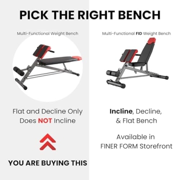 Finer Form Adjustable Weight Bench for Home Workouts