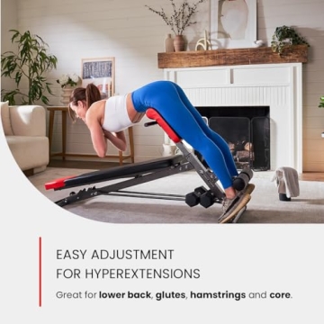 Finer Form Adjustable Weight Bench for Home Workouts