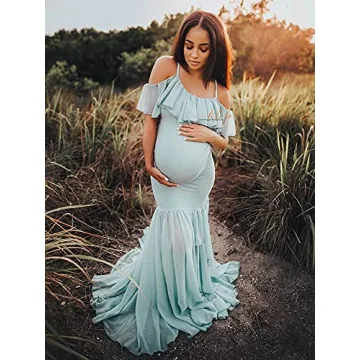Elegant Maternity Dress for Photography & Special Occasions