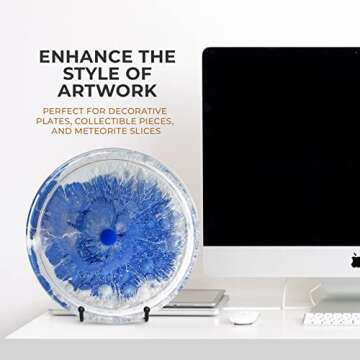 TR-LIFE 4 Pack Plate Stands for Elegant Display