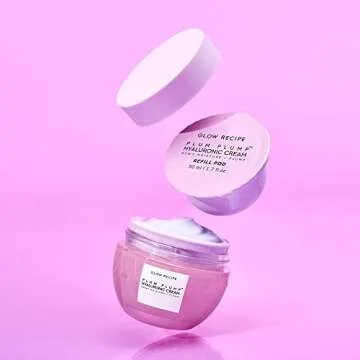 Glow Recipe Plum Plump Hyaluronic Acid Face Cream, Refill - Hydrating, Firming & Plumping Facial Moi...