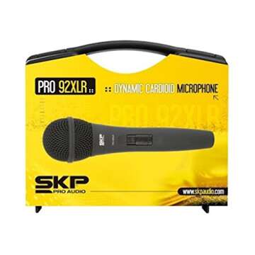 SKP Pro Audio Dynamic Microphone - Professional XLR Karaoke Mic