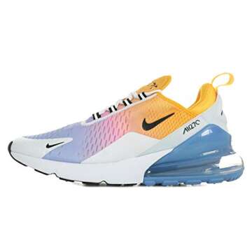 NIKE Men's Low-Top Sneaker, Gold Univ Gold Black Univ Blue Psychic Pink White Football Grey 702, 10