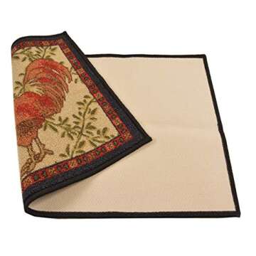 Kitchen Collection Rooster Beige Multi-Color Area Rug