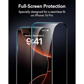ESR iPhone 16 Pro Privacy Screen Protector Pack of 3