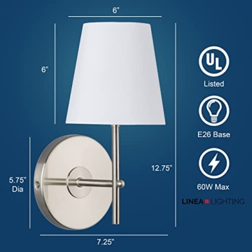 Affordable Tamb Wall Sconce with Fabric Shade Design