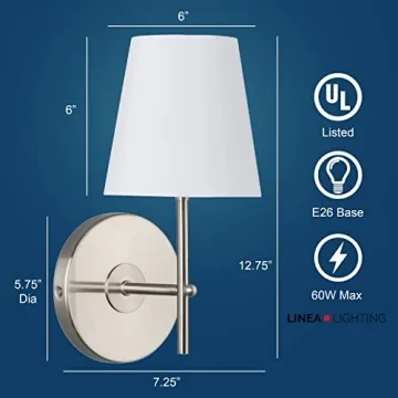 Affordable Tamb Wall Sconce with Fabric Shade Design