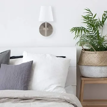 Affordable Tamb Wall Sconce with Fabric Shade Design