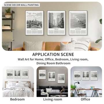 Gouwgenr New York City Wall Art Collection - 3 Pieces