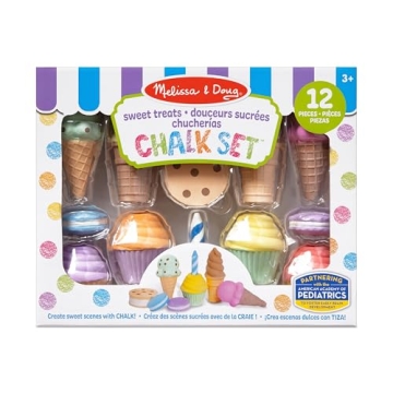 Melissa & Doug Ice Cream Cake Chalk Set for Kids