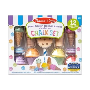 Melissa & Doug Ice Cream Cake Chalk Set for Kids