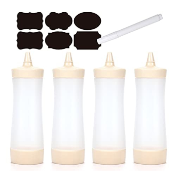 Qiuhome Versatile Squeeze Bottles for Kitchen & Crafts