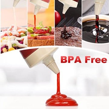 Versatile Qiuhome Squeeze Bottles for Kitchen & Crafts