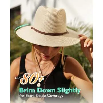 FURTALK Women's Summer Sun Hat With UPF 80+ Protection