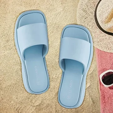 EETTARO Women's Stylish Platform Sandals - Slip-On Comfort