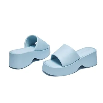 EETTARO Women's Stylish Platform Sandals - Slip-On Comfort