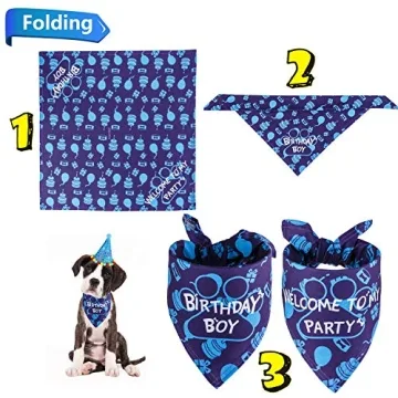 Delightful TCBOYING Dog Birthday Party Supplies for Pets