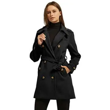 Wantdo Women's Peacoat Stylish Warm Elegant Design